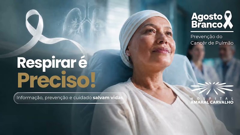 Capa do vídeo Câncer de Pulmão — Agosto Branco